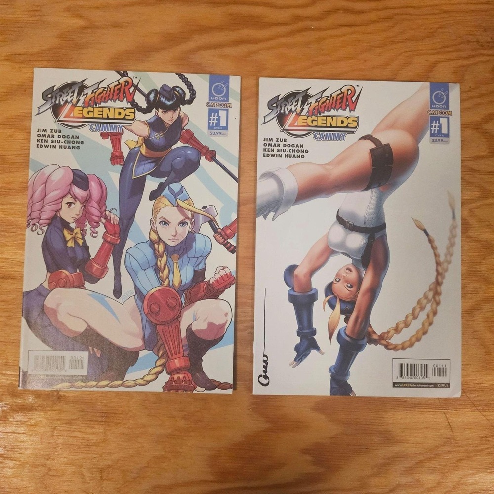 Street Fighter Legends Cammy #1 Comic Lot 2 Variant Covers Udon Capcom Chun-Li